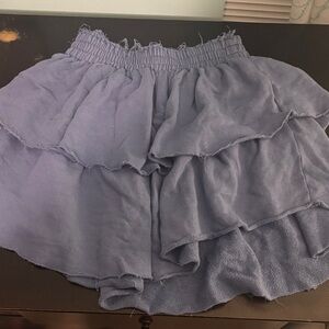 Aerie Blue Elastic Waist Skirt